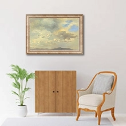 «Wolkenstudie» в интерьере в классическом стиле над комодом