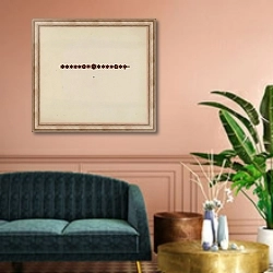 «Bracelet» в интерьере классической гостиной над диваном
