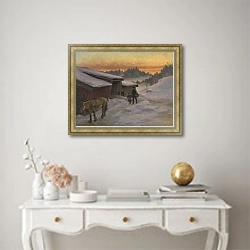 «A Farm at Lysaker» в интерьере в классическом стиле над столом