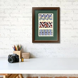 «Портфолио с абстрактным рисунком, Pl.06» в интерьере современного кабинета над столом