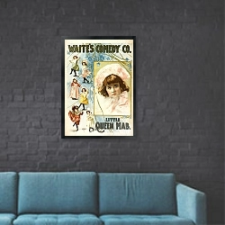 «Маленькая королева Мэб» в интерьере в стиле лофт с черной кирпичной стеной