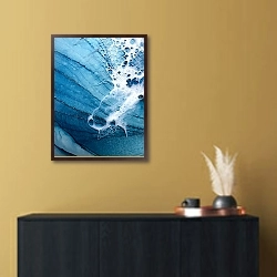 «Морская пена 1» в интерьере в стиле минимализм над комодом