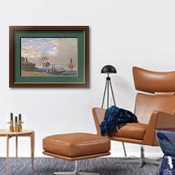 «Его Святейшество Сент-Винсент в Плимуте» в интерьере кабинета с кожаным креслом