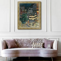 «Виши Ночью» в интерьере гостиной в классическом стиле над диваном