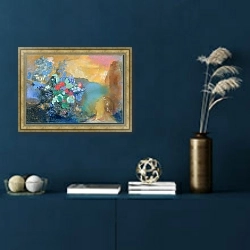 «Офелия среди цветов» в интерьере в классическом стиле в синих тонах