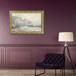 «Rocky Coastline» в интерьере в классическом стиле в фиолетовых тонах