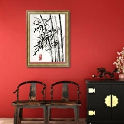 «Бамбук - символ долголетия и процветания» в интерьере в этническом стиле