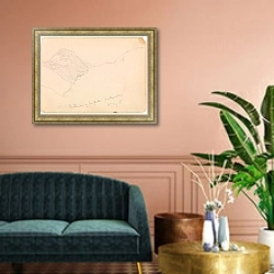 «Вид сверху» в интерьере классической гостиной над диваном