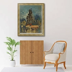 «Парижский бульвар» в интерьере в классическом стиле над комодом