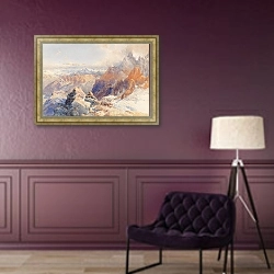 «Col du Géant» в интерьере в классическом стиле в фиолетовых тонах