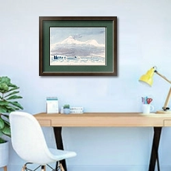 «Гора Минто и гора Адам» в интерьере кабинета в современном стиле