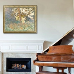 «Вилла Sunshine» в интерьере классической гостиной над камином