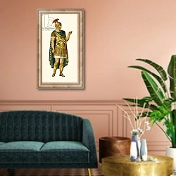 «Roman General» в интерьере классической гостиной над диваном