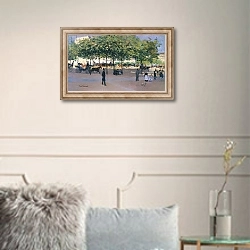 «Promenade on a Sunday afternoon, Paris» в интерьере в классическом стиле в светлых тонах