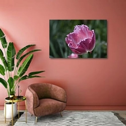 «Тюльпан 3» в интерьере современной гостиной в розовых тонах