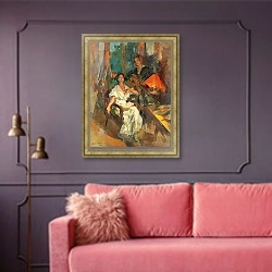 «Вечерний дуэт» в интерьере гостиной с розовым диваном