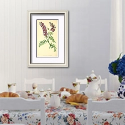 «Swainsonia Coronillaefolia» в интерьере столовой в стиле прованс над столом