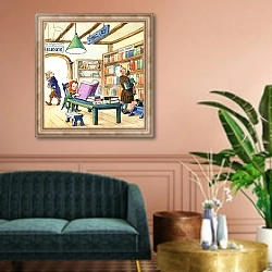 «Norman Gnome 17» в интерьере классической гостиной над диваном