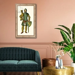 «Gunther von Schwarzburg» в интерьере классической гостиной над диваном