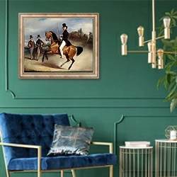«Le Comte de Lancosme-Brèves» в интерьере в классическом стиле с зеленой стеной