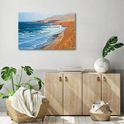 «Легзира: Берег сказок Марокко» в интерьере современной комнаты над комодом