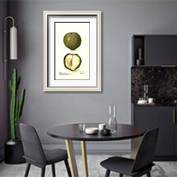 «Казимироа эдулис» в интерьере современной кухни в серых цветах