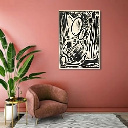 «Untitled» в интерьере современной гостиной в розовых тонах