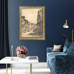 «Verona» в интерьере в классическом стиле в синих тонах