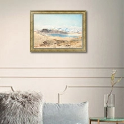 «Озеро Текапо» в интерьере в классическом стиле в светлых тонах