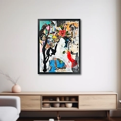 «Abstract Plum Bouquet 14» в интерьере 