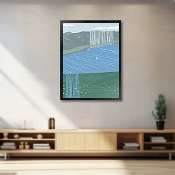 «Линии у острова Эносима» в интерьере 