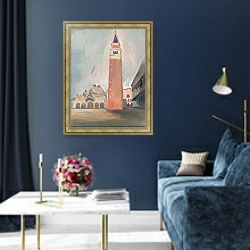 «View of San Marco and Campanillo» в интерьере в классическом стиле в синих тонах