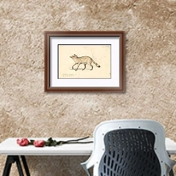 «Guaraxa Aguara-Fox» в интерьере кабинета с песочной стеной над столом