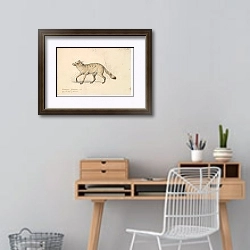 «Гуаракса Агуара-Лисья» в интерьере кабинета с деревянным столом