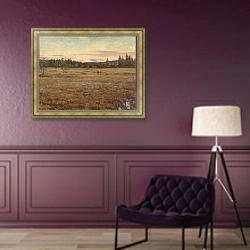 «Early Autumn Morning» в интерьере в классическом стиле в фиолетовых тонах