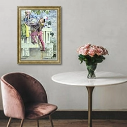 «Sketch for the Passions.. Love, 1853» в интерьере в классическом стиле над креслом