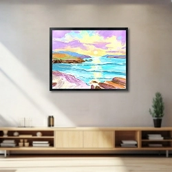 «Закат над морем» в интерьере 