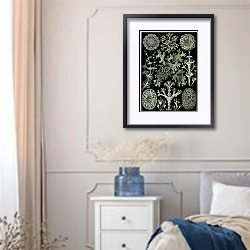 «Морские водоросли» в интерьере спальни в стиле прованс с синими деталями