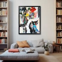 «Abstract Plum Bouquet 5» в интерьере 