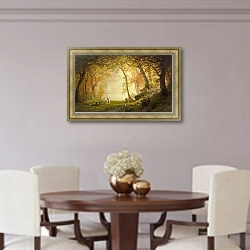 «A Rest on the Ride» в интерьере столовой в классическом стиле