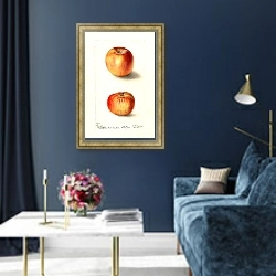 «Малус домашний: Виноградный сок» в интерьере в классическом стиле в синих тонах