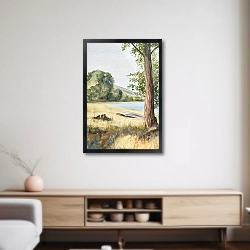 «На берегу Волги в Зольном» в интерьере 