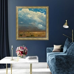 «Cloud Study» в интерьере в классическом стиле в синих тонах