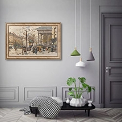 «Vue animée de la Madeleine» в интерьере коридора в классическом стиле