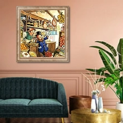 «Norman Gnome 9» в интерьере классической гостиной над диваном