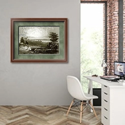 «Fulda» в интерьере современного кабинета на стене