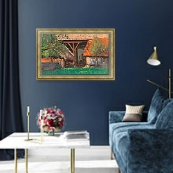 «Barn In Stainz» в интерьере в классическом стиле в синих тонах