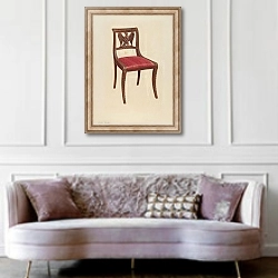 «Side Chair» в интерьере гостиной в классическом стиле над диваном