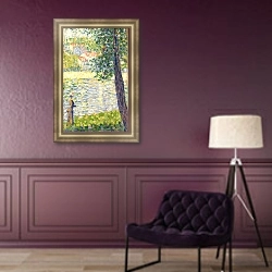 «Утренняя прогулка» в интерьере в классическом стиле в фиолетовых тонах