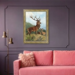 «Лидер рейтинга» в интерьере гостиной с розовым диваном